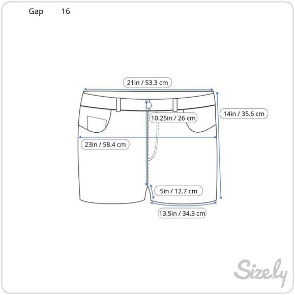 Gap Dark Gray Corduroy shorts Size 16. [WSB6009] - Picture 6 of 6